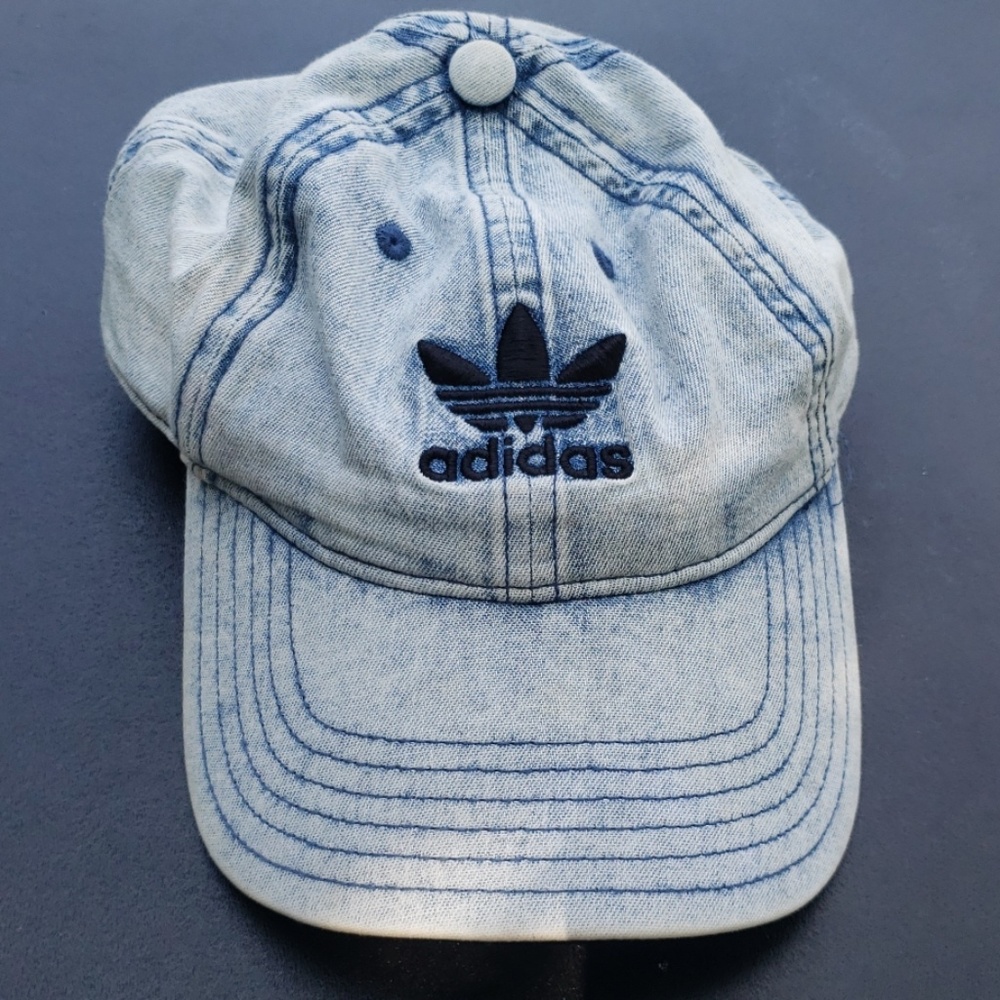 Adidas Blue Denim Patterned Cap